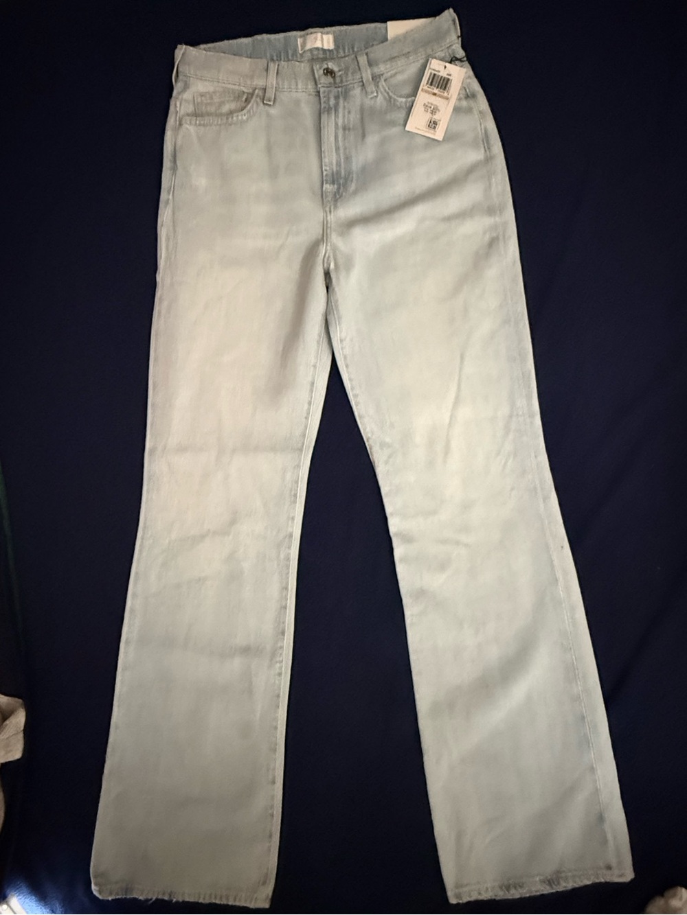 NWT 7 For All Mankind Easy Boot Jeans Light Wash Size 28 $198 - $138